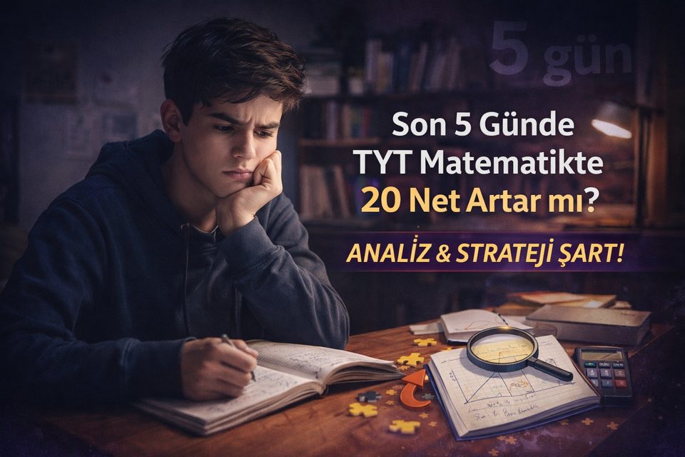 Son 5 Günde TYT Matematikte 20 Net Artar mı? AYT Mat’ı 20 Günde Fulleten Programımız!!