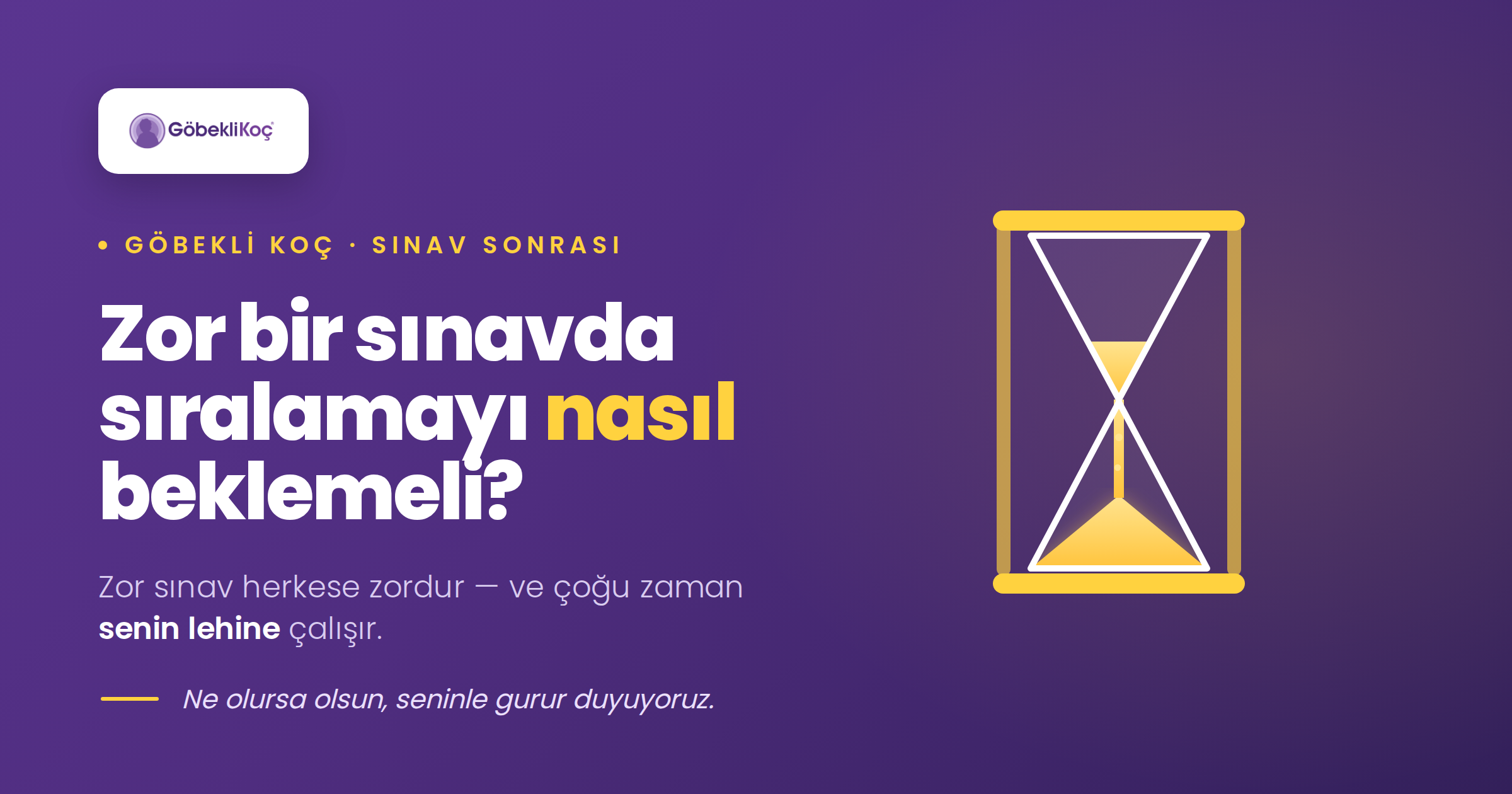 Zor sınavda sıralamaları nasıl beklemeliyim?