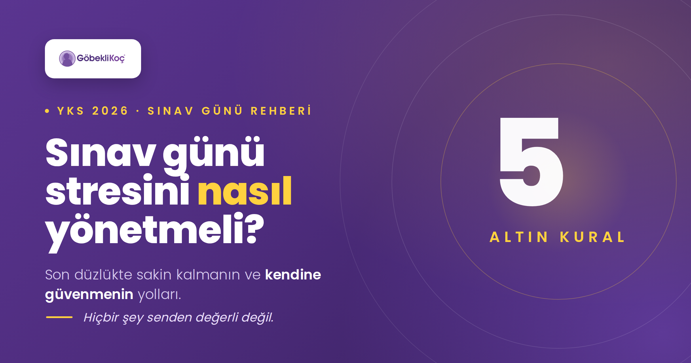 Sınav günü stresini nasıl yöneteceğim?