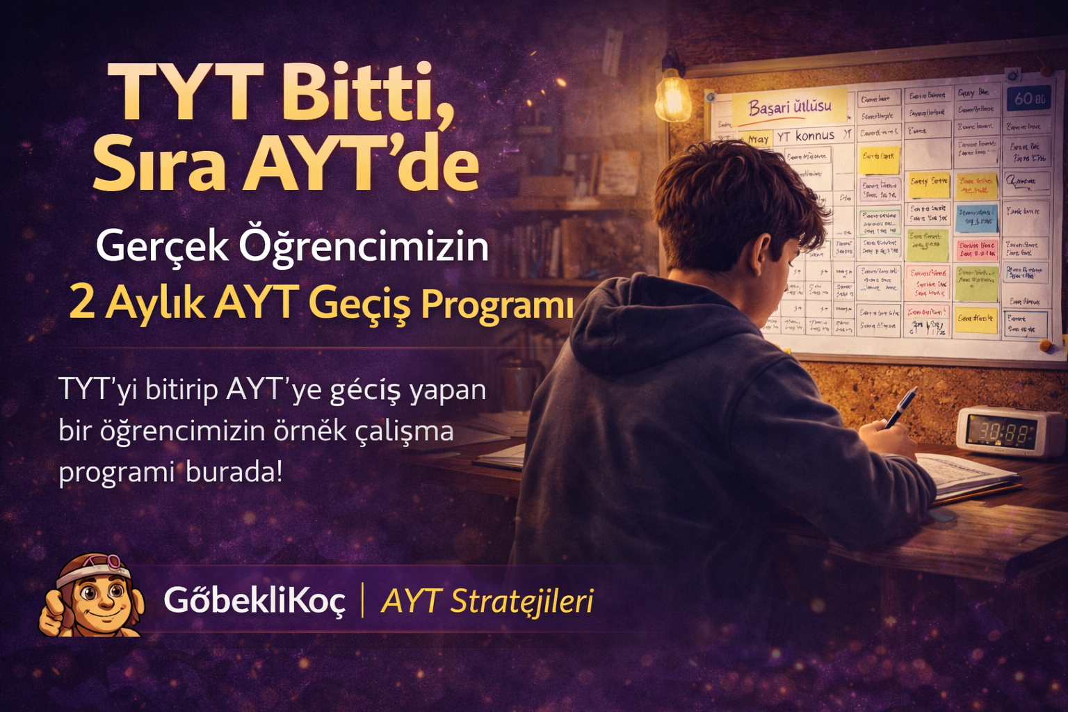 TYT Bitti, Sıra AYT’de! Gerçek Öğrencimizin 2 Aylık AYT Geçiş Programı